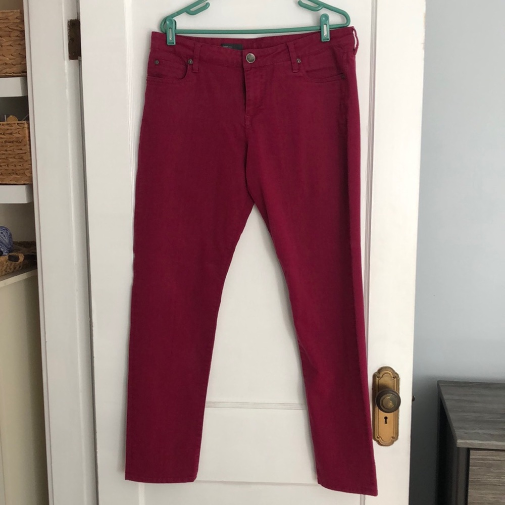 Kit From The Kloth dark rose colored skinny jeans